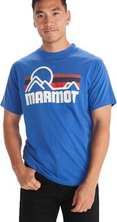 Прибрежная футболка с коротким рукавом Marmot, цвет Trail Blue