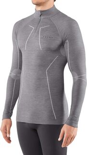 Рубашка на молнии из технической шерсти Falke, цвет Grey Heather