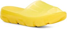 Сандалии на плоской подошве Jella Clear Slide UGG, цвет Sunny Yellow