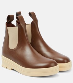 Кожаные ботинки челси lakeside Loro Piana, коричневый