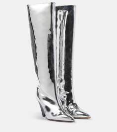 Сапоги lakita с зеркальным эффектом Isabel Marant, серебро