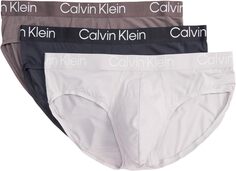 Комплект трусов-трусов Eco Pure Modal из 3 комплектов Calvin Klein Underwear, цвет Sparrow/Phantom/Lilac Marble