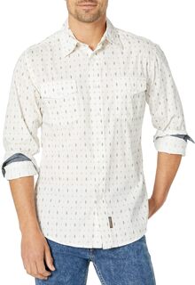 Рубашка Retro Premium Long Sleeve Button Wrangler, белый