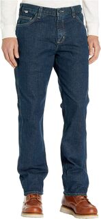 Джинсы Flame-Resistant (FR) Rugged Relaxed Fit Flex Jeans Carhartt, цвет Deep Indigo Wash