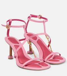 Кожаные сандалии les sandales pralu Jacquemus, розовый