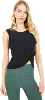 Легкая майка Spacedye Front Twist Muscle Tank Beyond Yoga, цвет Darkest Night