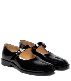 Лакированные туфли мэри джейн tabi Maison Margiela, черный
