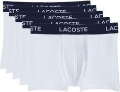 Трусы 5-Pack Cotton Stretch Trunks Lacoste, белый