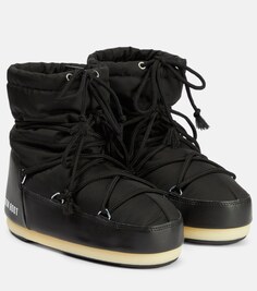 Легкие низкие зимние ботинки icon Moon Boot, черный