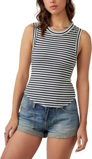 Топ Kate Tee Stripe Free People, цвет Navy Combo