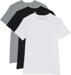 Комплект из 3 футболок ESSENTIAL с круглым вырезом 2(X)IST, цвет White/Black/Heather Grey 2xist
