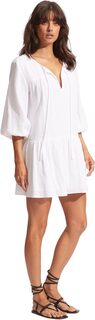 Накидка Fallow Textured Cotton Cover-Up Seafolly, белый