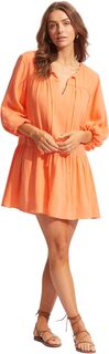 Накидка Fallow Textured Cotton Cover-Up Seafolly, цвет Cantalope