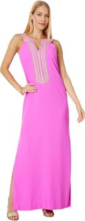 Платье Sandrah Embroidered Maxi Lilly Pulitzer, цвет Wild Fuchsia