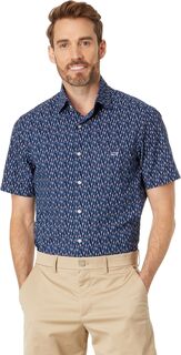 Рубашка с короткими рукавами Firecracker Micro Vineyard Vines, цвет Deep Bay