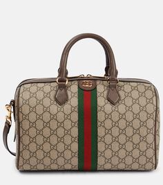 Холщовая сумка-тоут ophidia gg среднего размера Gucci, бежевый