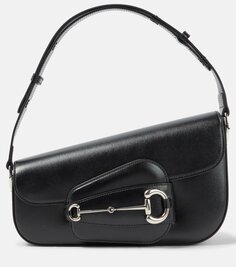 Кожаная сумка через плечо gucci horsebit 1955 Gucci, черный