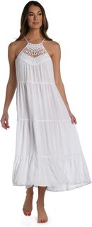 Платье Coastal Covers с высоким воротником La Blanca, белый