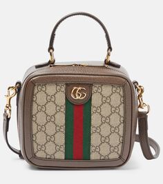 Сумка через плечо ophidia mini gg Gucci, коричневый