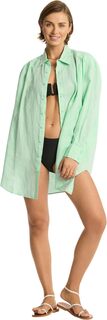 Накидка Resort Linen Cover-Up SEA LEVEL SWIM, цвет Sea