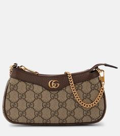 Сумка через плечо ophidia mini gg Gucci, бежевый