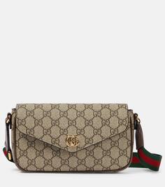 Мини-сумка через плечо ophidia gg Gucci, мультиколор