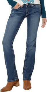 Джинсы Real Mid- Rise Arrow Fit Gianna Stackable Straight Leg Jeans in Stryker Ariat, цвет Stryker