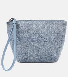 Миниатюрная джинсовая сумка с логотипом Givenchy, синий