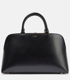 Кожаная дорожная сумка sac de jour Saint Laurent, черный