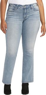 Джинсы Plus Size Britt Low Rise Slim Bootcut Jeans W90601SCV211 Silver Jeans Co., цвет Indigo