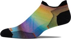 Носки до щиколотки с радужным принтом Run Zero Cushion Pride Smartwool, цвет Multicolor