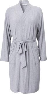 Халат Malibu Collection Soft Jersey Short Robe Barefoot Dreams, цвет Heather Gray