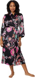 Халат Jaipur Satin Robe N by Natori, цвет Black Multi