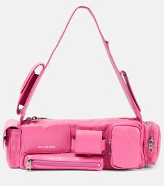 Кожаная сумка через плечо superbusy xs Balenciaga, розовый