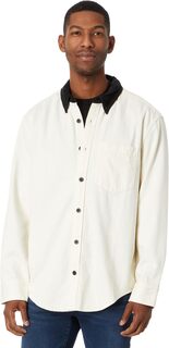 Джинсовая рубашка Easy с вельветовым воротником натуральной стирки Madewell, цвет Natural