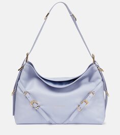 Кожаная сумка через плечо voyou среднего размера Givenchy, фиолетовый