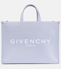 Сумка-тоут g-tote среднего размера из холщовой ткани с покрытием Givenchy, фиолетовый
