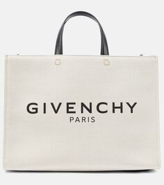 Сумка-шопер из ткани g-tote среднего размера Givenchy, бежевый