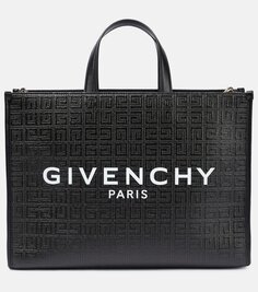Сумка-шоппер g-tote среднего размера из парусины 4 г Givenchy, черный