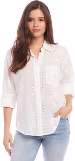Рубашка с люверсами Karen Kane, цвет Off-White
