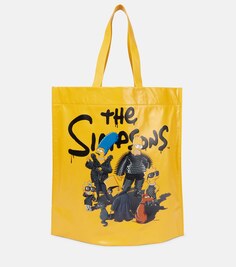 Кожаная сумка-тоут среднего размера x the simpsons tm &amp; 20th television Balenciaga, желтый