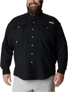 Рубашка с длинным рукавом Big &amp; Tall Bahama II Columbia, черный