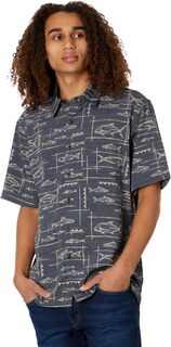 Рубашка Bento Short Sleeve Woven Quiksilver, цвет Bento Black