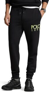 Флисовые брюки-джоггеры с логотипом Polo Ralph Lauren, цвет Polo Black