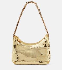 Мини-сумка на плечо falabella с декором Stella Mccartney, золото