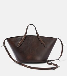 Маленькая кожаная сумка через плечо altona Acne Studios, коричневый