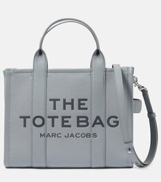 Средняя кожаная сумка-тоут Marc Jacobs, серый