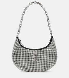 Маленькая сумка через плечо the curve с декором Marc Jacobs, серебро