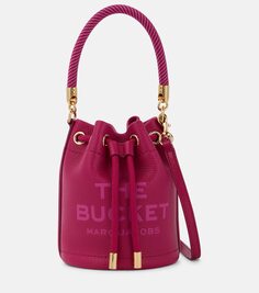 Мини-кожаная сумка-ведро Marc Jacobs, розовый