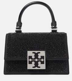 Мини-сумка-тоут bon bon Tory Burch, черный